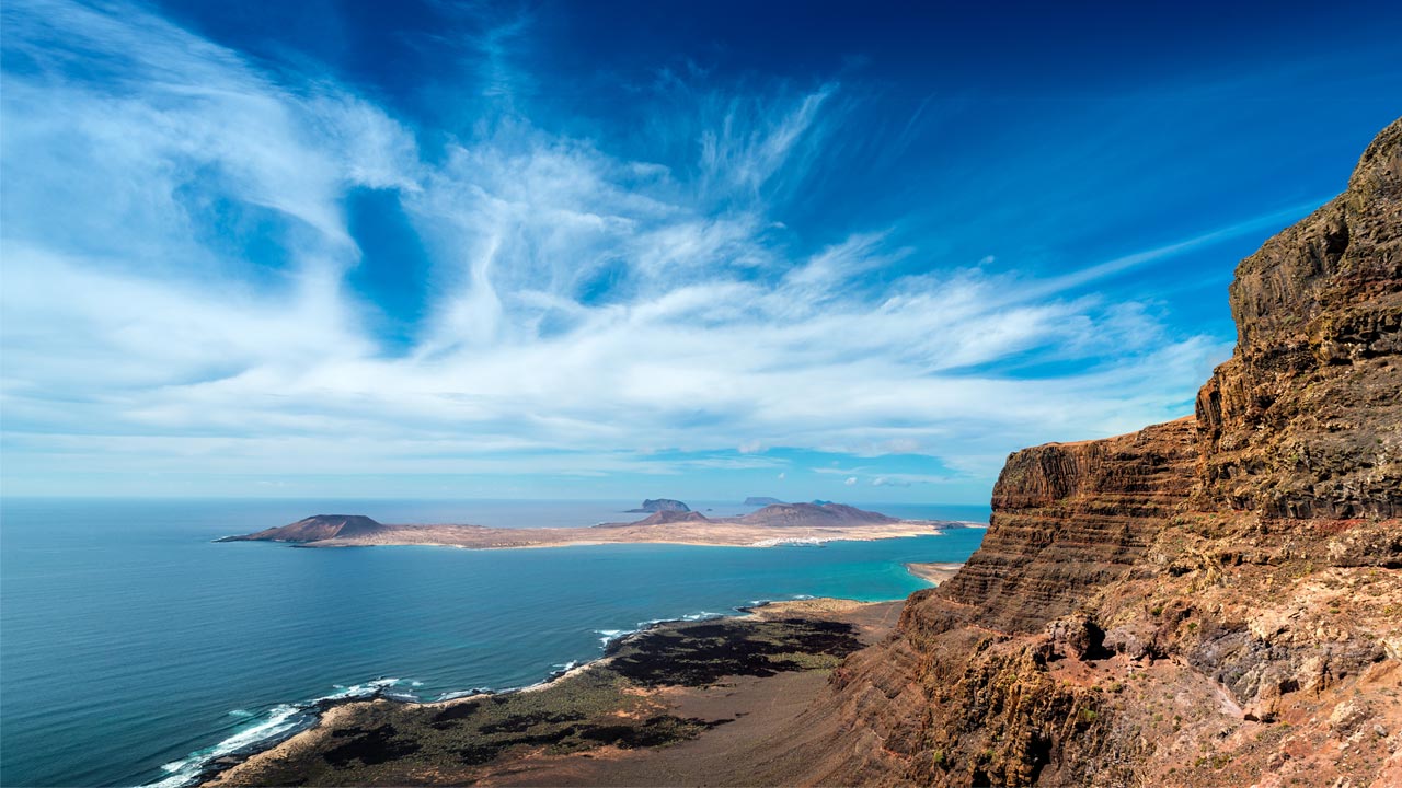 Isla de la Graciosa desde mirador de Guinate